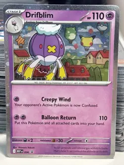 Pokemon Mega Evolutions TCG Holo Holographic Promo Card - Drifblim #006 - Image 1
