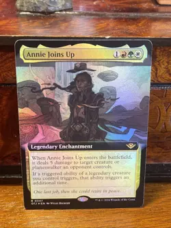 MTG Annie Joins Up (Extended Art Foil) Outlaws of Thunder Junction 347 NM - Image 1