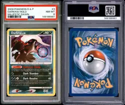 Darkrai 2008 Majestic Dawn 3/100 Pokemon Holo PSA 8 - NEW CERT - Image 1