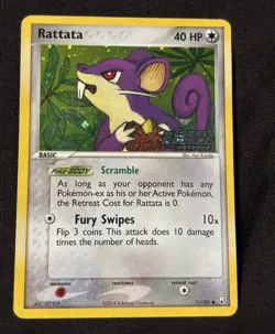 Pokemon TCG Rattata Team Rocket Returns Reverse Holo - Image 1