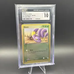 Ekans 64/100 Sandstorm Reverse Holo Pokemon TCG CGC 10 Graded Vintage - Image 1