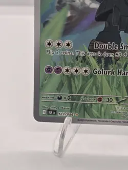 Pokemon TCG Golurk Illustration Rare Black Bolt 123/086 NM Condition - Image 4