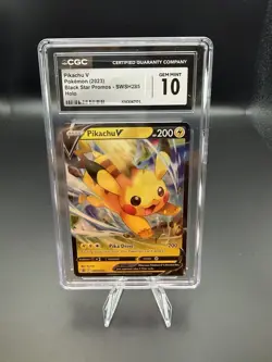 Pokemon Pikachu V #SWSH285 Black Star Promos CGC 10 Gem Mint - Image 1