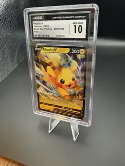 Pokemon Pikachu V #SWSH285 Black Star Promos CGC 10 Gem Mint - Image 3