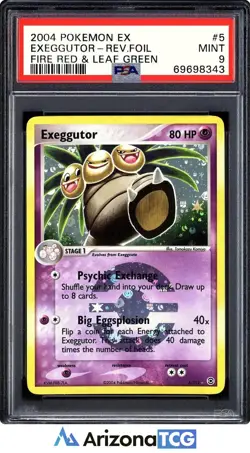 Pokemon 2004 Exeggutor 5/112 Reverse Foil FireRed & LeafGreen PSA 9 - Image 1