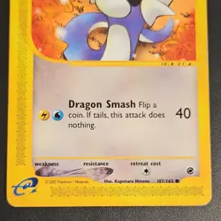 Dratini #107/165 Expedition Base Set Regular 40HP MP Pokemon TCG - Image 4