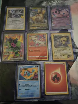 Pokemon TCG Card Lot (8) Dragonite V,mew Ex,okidogi Ex,reshiram,rocket Zapdos - Image 1