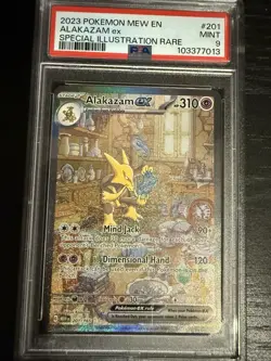 Pokemon Alakazam ex Scarlet & Violet 151 Special Illustration Rare PSA 9 - Image 1