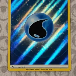 Water Energy Textured 154/159 Ultra Rare Crown Zenith Pokemon TCG NM - Image 3