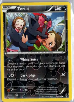 Zorua 90/162 Common BREAKthrough Pokemon Reverse Holo Lightly Played - Image 1