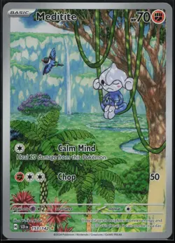 ENGLISH Pokemon - *Meditite* - 153/142 - SV07: Stellar Crown - Image 1