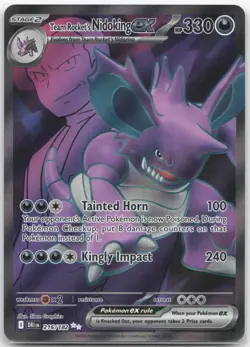 ENGLISH Pokemon - *Team Rocket's Nidoking ex* - 216/182 - SV10: Destined Rivals - Image 1
