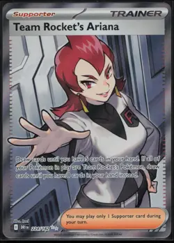ENGLISH Pokemon - *Team Rocket's Ariana* - 224/182 - SV10: Destined Rivals - Image 1