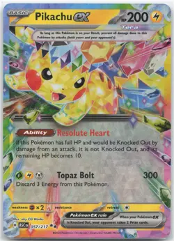 ENGLISH Pokemon - *Pikachu ex* - 057/217 - ME: Ascended Heroes - Image 1