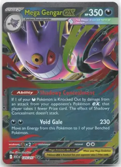 ENGLISH Pokemon - *Mega Gengar ex* - 056/094 - ME02: Phantasmal Flames - Image 1