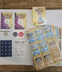 2000 Pokemon Light Neo Destiny Theme: Manuals/Coin/Counters NM 60 cards/Holo - Image 1