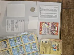 2000 Pokemon Light Neo Destiny Theme: Manuals/Coin/Counters NM 60 cards/Holo - Image 2