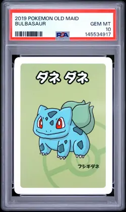 2019 POKEMON OLD MAID BULBASAUR PSA 10 - Image 1