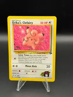 Erika's Clefairy 40/132 Uncommon Gym Challenge Pokemon Unlimited MP - Image 1