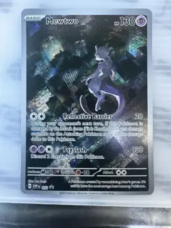 2023 Mewtwo SVP 052 Scarlet Violet 151 Promo Illustration Rare Pokemon - Image 1