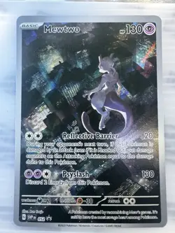 2023 Mewtwo SVP 052 Scarlet Violet 151 Promo Illustration Rare Pokemon - Image 3