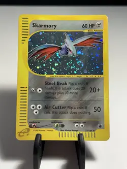 Skarmory SWIRL Pokemon Expedition Base Set 2002 Holo 027/165 HP - Image 1