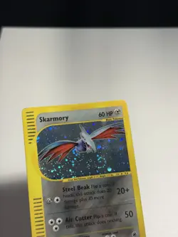 Skarmory SWIRL Pokemon Expedition Base Set 2002 Holo 027/165 HP - Image 4
