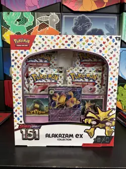 Pokemon TCG Scarlet & Violet 151 Alakazam ex Collection Box - Image 1