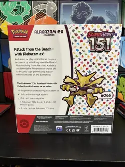 Pokemon TCG Scarlet & Violet 151 Alakazam ex Collection Box - Image 2