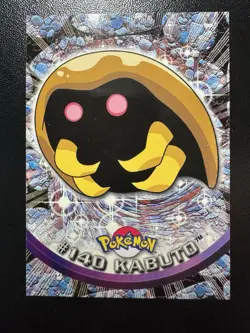1999 Pokemon Topps TV Animation Edition Series 3 Kabuto #140 Non Holo Blue Label - Image 1