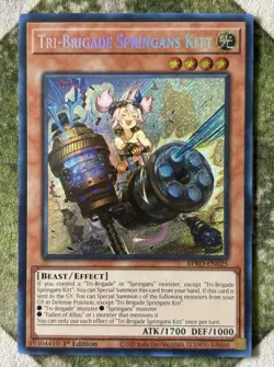 YuGiOh TRI-BRIGADE SPRINGANS KITT Secret Rare BPRO-EN025 - Image 2