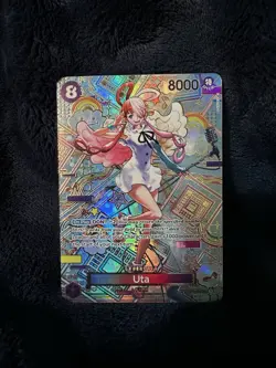 One Piece CCG Uta Character Secret Rare OP02-120 Foil 8000 Power - Image 1