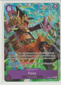 Foxy - Alternate Art Super Rare One Piece Card EB04-036 SR* - Image 1