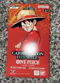 One Piece single Blister pack : Carrying On His Will OP-13 Factory Sealed - Image 1