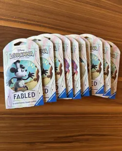 Lot of (10) Disney Lorcana TCG Fabled Sleeved Booster Packs SEALED/NEW - Image 1