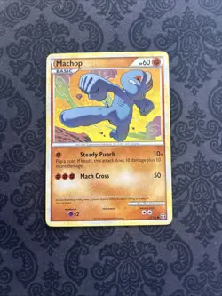 Machop 67/102 HGSS Triumphant Regular Common Pokemon Card TCG - Image 1