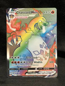 Pokemon TCG Charizard VMAX Champions Path Secret Rainbow Rare Card - Image 1