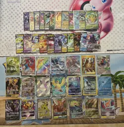 Pokemon Card Full Art Alt Art Fire Manaphy Glaceon Absol Fire 45 Cards - Image 1