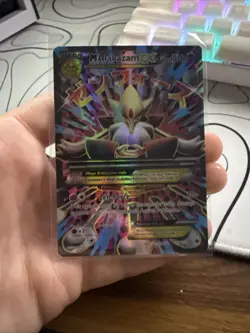 Pokemon TCG Fates Collide Alakazam EX Full Art Ultra Rare Card 118/124 M - Image 1