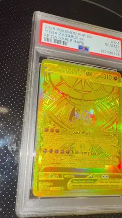 PSA 10 POKEMON PERFECT ORDER 2026 MEGA ZYGARDE EX MEGA HYPER RARE GOLD CARD - Image 2