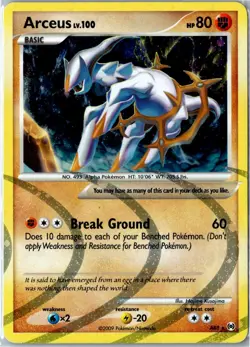 Pokemon Card - Arceus (AR8) AR8 Arceus Holo Rare Holo Lightly Played - Image 1