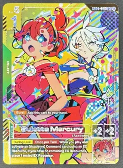 Suletta Mercury R+ Phantom Aria GD04 GUNDAM CARD GAME ENGLISH tcg ALT ART rare - Image 1