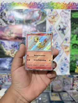Pokemon Charmander TCG Holo Card 109/091 Sv: Paldean Fates Near Mint Condition - Image 1