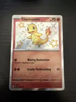 Pokemon Charmander TCG Holo Card 109/091 Sv: Paldean Fates Near Mint Condition - Image 2