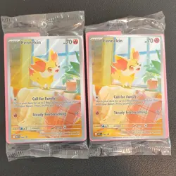 Pokemon TCG Fennekin Basic 2 Card Lot 2024 Nintendo Game Freak English - Image 1