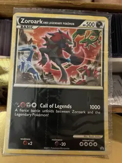Zoroark and Legendary Pokemon Holographic Jumbo Promo Card Sealed - Image 1