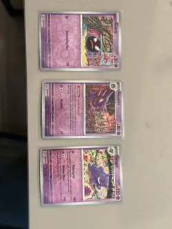 Gastly Haunter Gengar 2023 151 Mew set 092/093/094 Rev Holo 3-Card Lot EN - Image 1