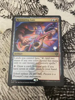 Resonating Lute Secrets of Strixhaven 221 NM MTG ramp and draw Pack Fresh - Image 1