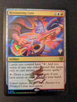 FOIL Resonating Lute • NM • Promo Pack: Secrets of Strixhaven • MTG - Image 1