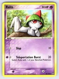 Ralts 59/108 2007 EX Power Keepers Pokemon Card TCG Nintendo Non Holo Common Mp - Image 1